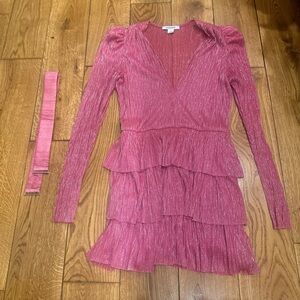 Sabina Musayev Carry Mini Dress in Hot Pink